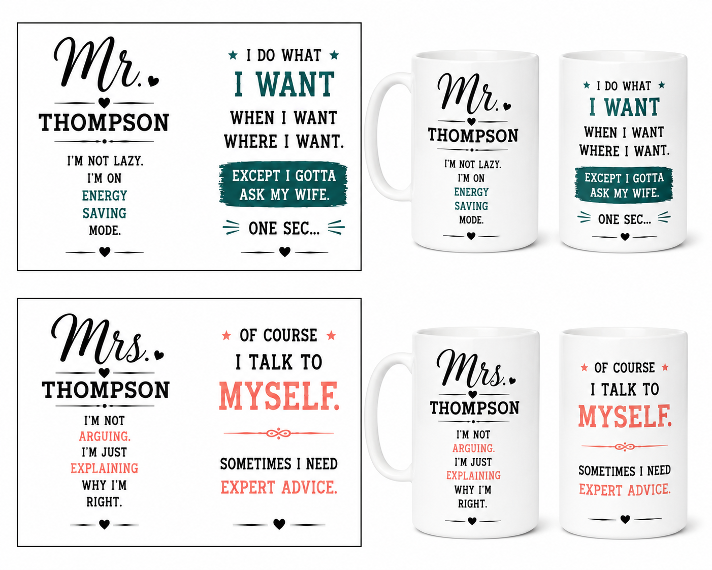 Mr & Mrs Mugs